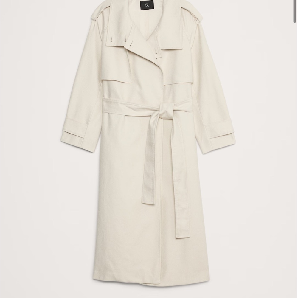 *NEW*OVERSIZED ITALIAN TWILL TRENCH COAT  Banana Republic